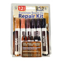Furniture Touch-Up Markers Set | Wood Repair Kit for Fixing Stains and Scratches on Floors, Tables, Bedposts, Desks | Markers and Wax Sticks to Cover Up Oak Maple Cherry Walnut Mahogany