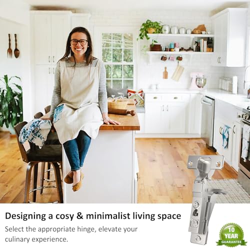 Face Frame Inset Cabinet Hinge(10 Pack), 110° Face Frame Insert Cabinet,Cabinet Door Hinge,Clip-on Base,Soft Close,Silent Hinge,3D Adjustable Hinge for Kitchen Cabinets,Bookcases,Wardrobes