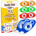 D-NYX 8 Pack Double Sided Tape Roller, Scrapbook Supplies, Glue Tape Roller for Crafts, School Office Journaling Supplies, Double-Sided Permanent Adhesive Tape Runner for Scrapbooking - size: 8 Pack
