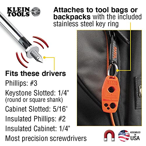 Klein Tools MAG2 Demagnetizer / Magnetizer for Screwdriver Bits and Tips, Makes Tools Magnetic, Home Improvement, Rare-Earth Magnet