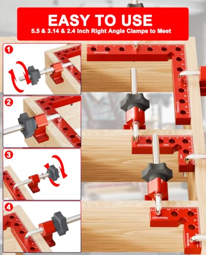 12 Pack Corner Clamps for Woodworking, 90 Degree Clamping Squares - size: 12PCS