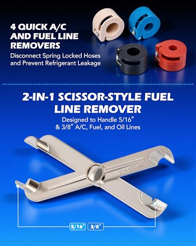 OMT 26Pc Quick Disconnect Tool Kit, Auto Fuel AC & Transmission Lines - color: Blue