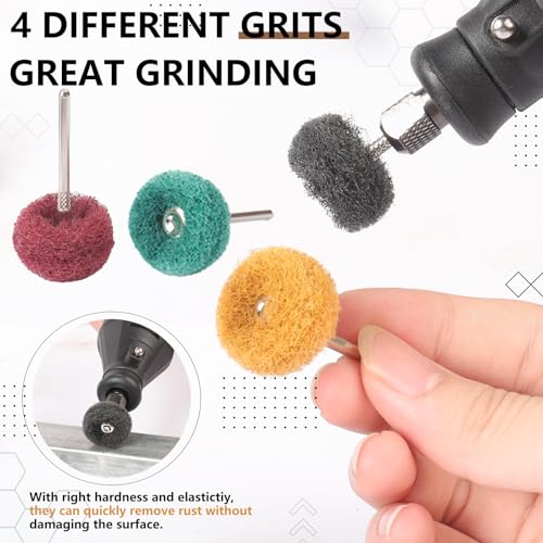 120PCS 1 Inch Abrasive Buffing Wheel for Dremel and Drill