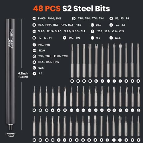 3.7V Electric Screwdriver 52in1 Precision Kit for Phone Laptop - color: 52-in-1-grey