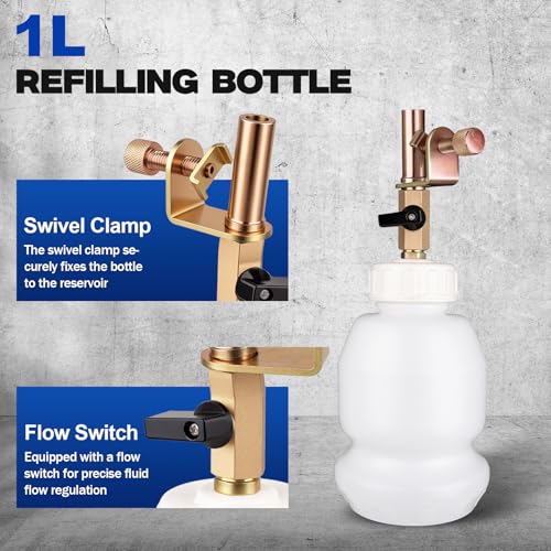 Pneumatic Brake Bleeding Tool 3L Suction Can 1L Bottle 22 Fittings