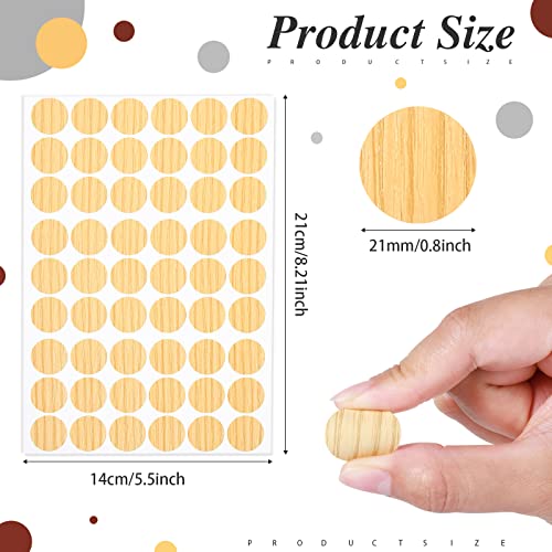 Epakh 864 Pcs Screw Hole Covers Wood Stickers 0.83 Inch,Multi Color - color: Multi Color