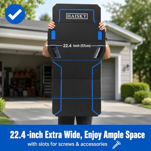 Foldable Mechanic Kneeling Pad,22.44" Wide EVA Foam Mat,1 Pack,Blue - color: Blue & Black