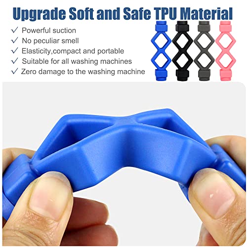 Magoog Washer Door Prop, “Shorter, Space Saver”, Keep Front Loader Door Open, TPU Material Non-Rust - color: blue