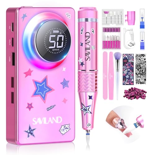 SAVILAND Professional Drill Nails Machine 50000RPM for Salon Manicure Use - color: 1-pink 2025