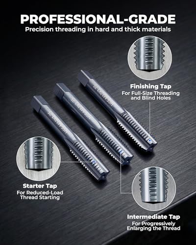 toolant 32-Piece Metric Tap and Die Set - size: 32pcs