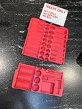 Packout Compatible 3/8 43PC Socket Organizer Tray - 3D Printed Liner for Milwaukee Packout #48-22-8436 Tool Box - Precision Built Insert for Packout Organizers (NO TOOLS & NO BOX INCLUDED)