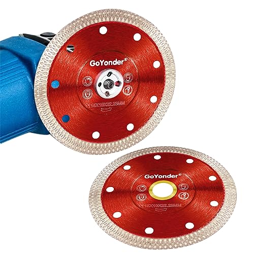 GoYonder 4.5 Inch Super Thin Diamond Saw Blade for Cutting Porcelain Tiles,Granite Marble Ceramics - size: 4.5"