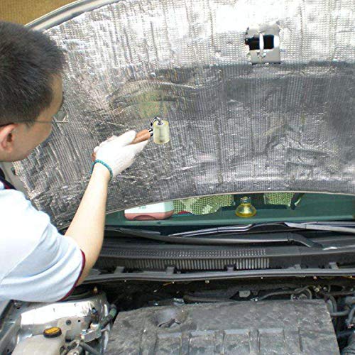 LUMITECO Auto Car Audio Sound Deadening Application Rolling Wheel Roller,Heat Abatement Mat Wallpaper PU Deadener Application Seam Roller - size: 1 PCS Wood Color Handle
