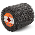 Black Cleaner Flap Wheels, Strip Drum, 110x100mm, 4 inch, for Pickling, Removing Rust, Paints, enamels, oxidations. for Burnishing Polishing Machine (40 GRIT) - style: Strip Drum #40