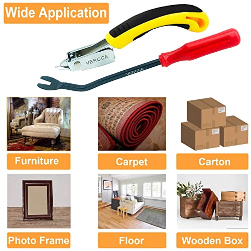 Upholstery Staple Remover, Staple Puller, Upholstery Tools Tack Lifter, Nail Puller Carpet Staple Remover Tool for Furniture Floor Carton Photo Frame Office 2pcs