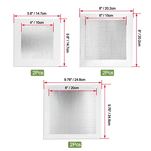 6pcs 4/6/8 Inch Drywall Repair Patch - size: 4", 6", 8", 6 PCS