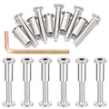 40 Sets Silver Furniture Connector Bolts M6x40mm Binding Screws for Wood - color: M6x40mm-D