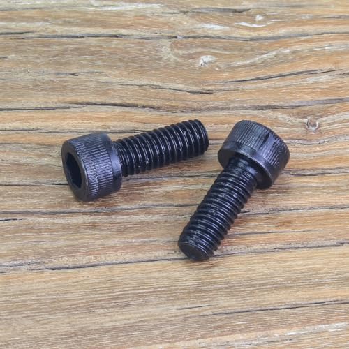 35 Pieces M6 x 16mm Socket Head Cap Screws, Thread Pitch 1.0mm, Sutemribor M6 Black Screws, 12.9 Grade Alloy Steel, Black Oxide Finish, Fully Threaded - size: M6 x 16mm, style: Socket Head