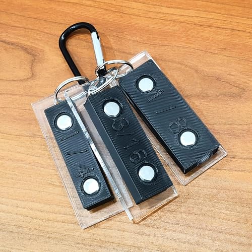 Trim Reveal Tool, Carpentry Tools for Marking Gauge, Finish Carpentry & Woodworking Tool for Accurate Jamb Marking (1/4"+1/8"+3/16"), Trim Tool with Portable Ring