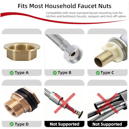 14-in-1 Faucet & Sink Installer Wrench Kit for Tight Spaces