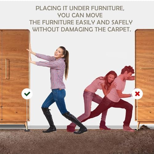 Yelanon Furniture Sliders, 20 pcs-3 1/2” Square Beige Furniture Sliders for Carpet, Furniture Pads for Hardwoods Floors，Furniture Movers Sliders, Reusable Moving Pads, Floor Protectors for Carpet - size: 20pcs 3.5"beige