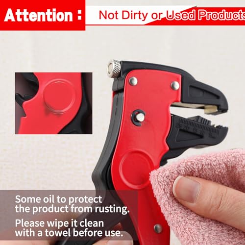 SPEEDWOX Automatic Wire Stripper Tool 2 In 1 Wire Stripper Cutter Self Adjusting Wire Strippers Electrical Adjustable 10-24 AWG Cable Stripper Tool Cable Cutter For Industrial And Home Electric Repair