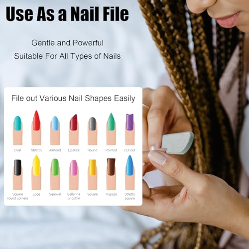 Nano Glass Nail Shiner, Multi-Purpose Nail Buffer Kit, 2 Pack - color: Translucent