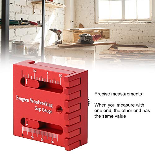 Depth Measuring Ruler Woodworking Mini Gaps Gauge Aluminum Alloy Line Marking Gauge Depth Measuring Ruler