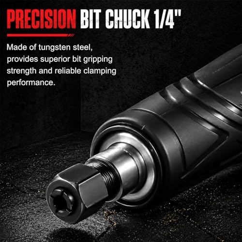 AOBEN Power Die Grinder 28,000 RPM Max, Electric Straight Grinder Tool 1/4" Collet, Power Motor Heavy-Duty for Metal Grinding, Polishing, Welding Repair & Rust Removal, Ergonomic Grip
