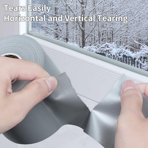 Cloth Duct Window Seal Strip Tape,Silver,1.89inch x 66FT - color: Silver, size: 1.89inch x 66FT