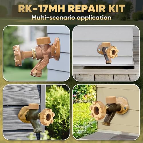 RK-17MH Repair Kit - Outdoor Faucet Metal Handle Repair Kit Compatible with Woodford Model 17 Outside Faucets - Fixes Water Leakage & Flow Interruption - style: RK-17MH Repair Kit
