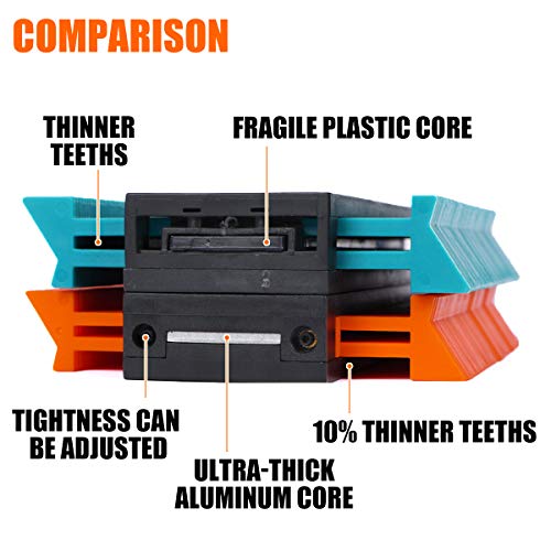 Saker Contour Gauge Profile Tool with Lock 5 Inch Orange | Precisely Copy Irregular Shape Duplicator,Irregular Welding Woodworking Tracing,Must Have Tool for DIY Handyman, Construction - style: 5 INCH