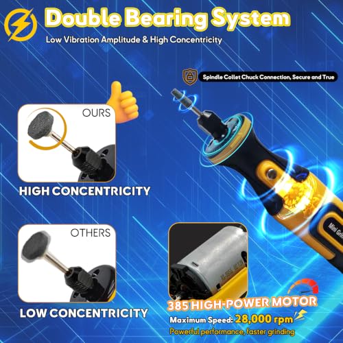 7.2V Mini Cordless Rotary Tool, 59 Attachments for DIY Crafts - size: 7.2V