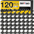 DIYMAG Magnetic Hooks, 30Lbs Black Strong Heavy Duty Cruise Magnet Garage S-Hooks for Classroom, Fridge, Hanging, Cabins, Grill, Kitchen, Garage, Workplace and Office Etc, 120 Pack