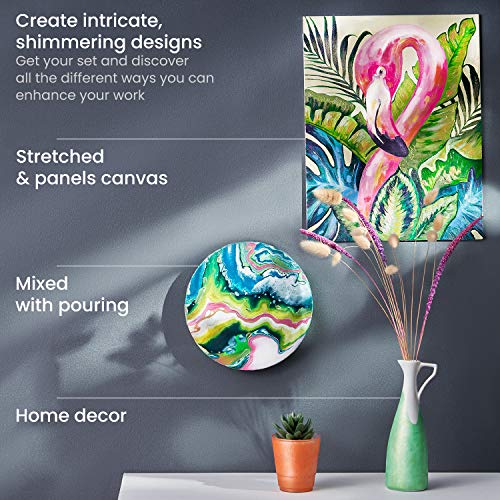 ACRYLIC PAINT 8/PKG FLORAL - style: 8 x 120ml (4.06 fl oz) Floral Brilliance