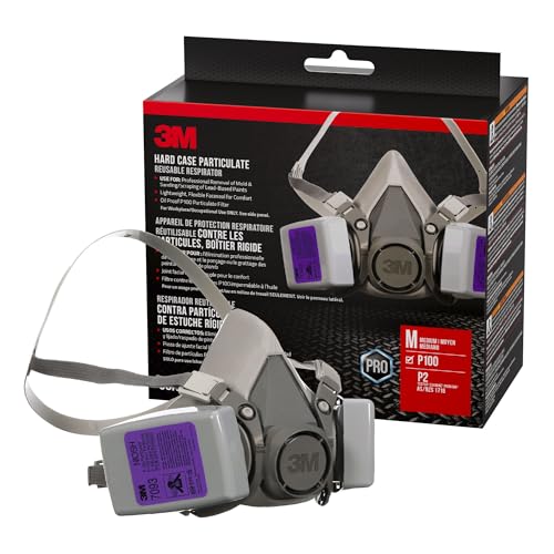 3M P100 Hard Case Particulate Reusable Respirator 62093, Medium, 1-Kit