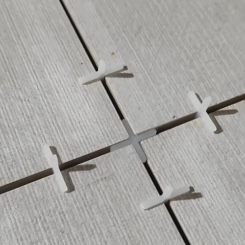 500Pcs Tile Spacers, Tile Spacers for Ceramic and Stone Installation, 2.5mm Cross Separators, Floor and Wall Leveling
