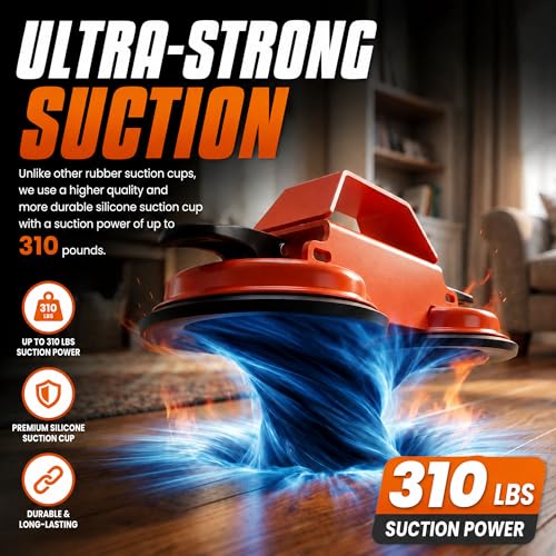 Floor Gap Fixer Tool, Heavy Duty Aluminum Dual Suction Cup