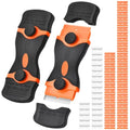 2 Pack Razor Blade Scraper Tool, 2-in-1 Razor Scraper With 60 Pcs Razor Blades 20 Pcs Metal and 40 Pcs Plastic Razor Blades, Cleaning Scraper Tool, Cooktop, Paint, Glass Scraper, Decal, Sticker, Label