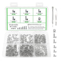 600Pcs M1.2 x 3mm / 4mm / 5mm / 6mm / 8mm Metric Micro Screws Nuts Assortment Kit, Phillips Pan Head, Tiny Machine Screws Assortment for Watch Repair, Electronics, RC Drones, Arduino, DIY Projects - size: M1.2x3/4/5/6/8-600Pcs