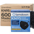 (600-Pack) KN95 Face Masks, Individually Wrapped, Premium Disposable Dust Mask, Black - color: 600 Masks (Black)
