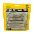 Smart Surface 8727 Heavy Duty Self Adhesive Furniture Felt Pads 1-Inch Round Oatmeal 160-Piece Value Pack in Resealable Bag - color: Beige