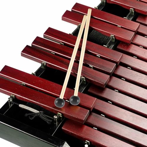 6 Pcs Xylophone Mallets Drum Mallets, with Rubber Head and Handle Percussion Mallets Set Tongue Drum Bell for Tongue Drum or Keyboard Music Graduation Present (3 Pair)