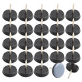 24pcs 3/4" Nail on Furniture Glides Sliders for Wooden Furniture, Furniture Sliders Pads Teflon Furniture Glides Chair Leg Pads Floor Protectors PTFE Moving Furniture Glides - size: 0.75"-24pcs