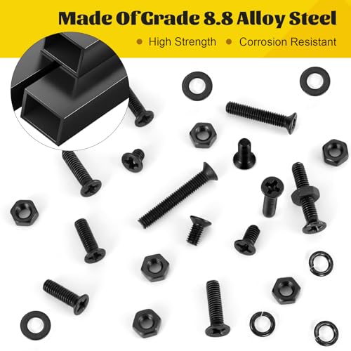 1320pcs M3 Flat Head Screws Assortment Kit, M3x4/6/8/10/12/16/20 mm - size: M3 1320pcs