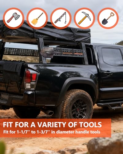 Shovel Holder for Roof Rack & Truck Bed & Molle Panel - size: With Screws