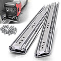 Heavy Duty 22 Inch Drawer Slides, 200 lb Load Capacity, Side Mount, Full Extension, Ball Bearing, Cabinet Tool Box Rail, 1/2" Thick Clearance, 1 Pair - size: 22Inch(N), style: W:51mm