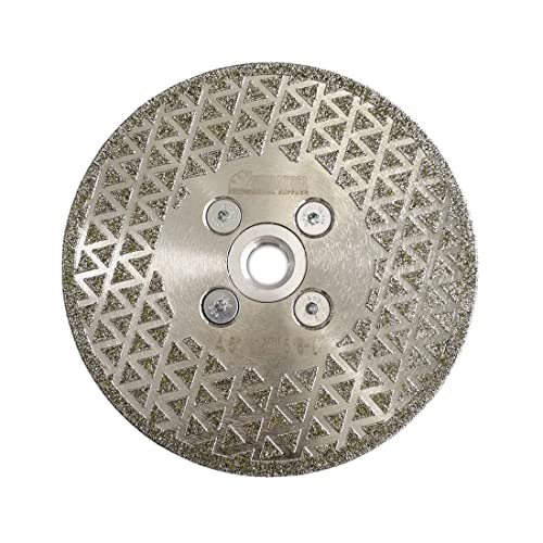 SHDIATOOL Diamond Grinding Disc for Granite Marble Diamond Cutting Wheel Saw Blade with 5/8-Inch-11 Arbor 4.5 Inch - size: 4.5" Double(Thread:5/8"-11)