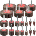 20 Pcs Flap Wheel Sander Set 80 Grit Sanding Wheel
