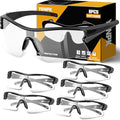 Safety Glasses for Men, Anti Scratch & UV Protection Work Glasses - color: 6 Pack Clear